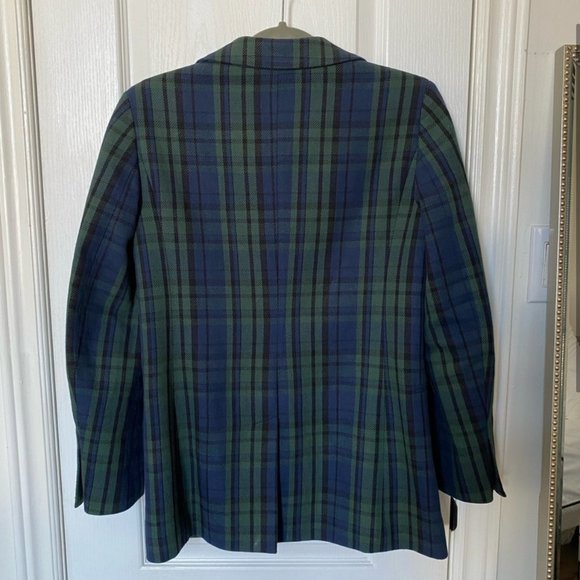 Babaton Green & Blue Plaid Blazer - Picture 3 of 4